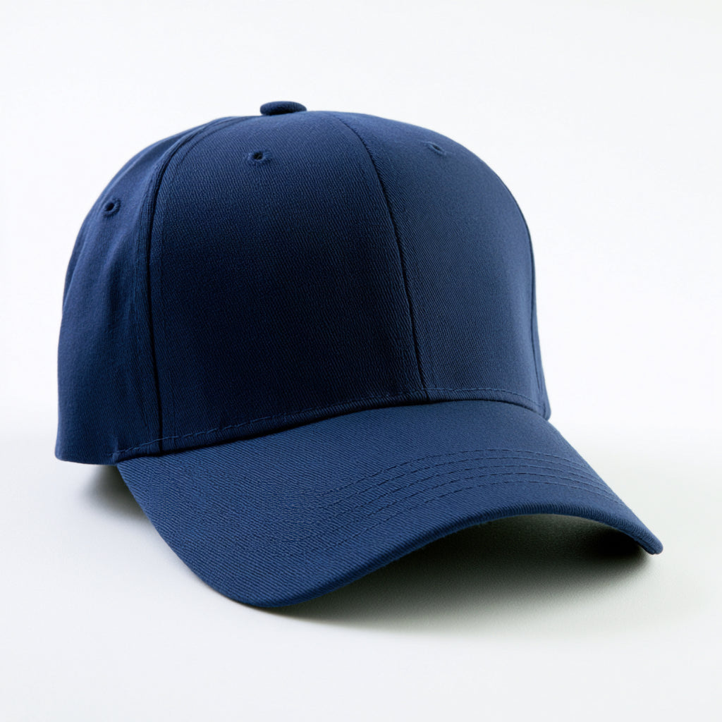Caps-Baumwolle-30x21x12 cm-Dunkelblau-Baseballcap mit strukturierter Krempe