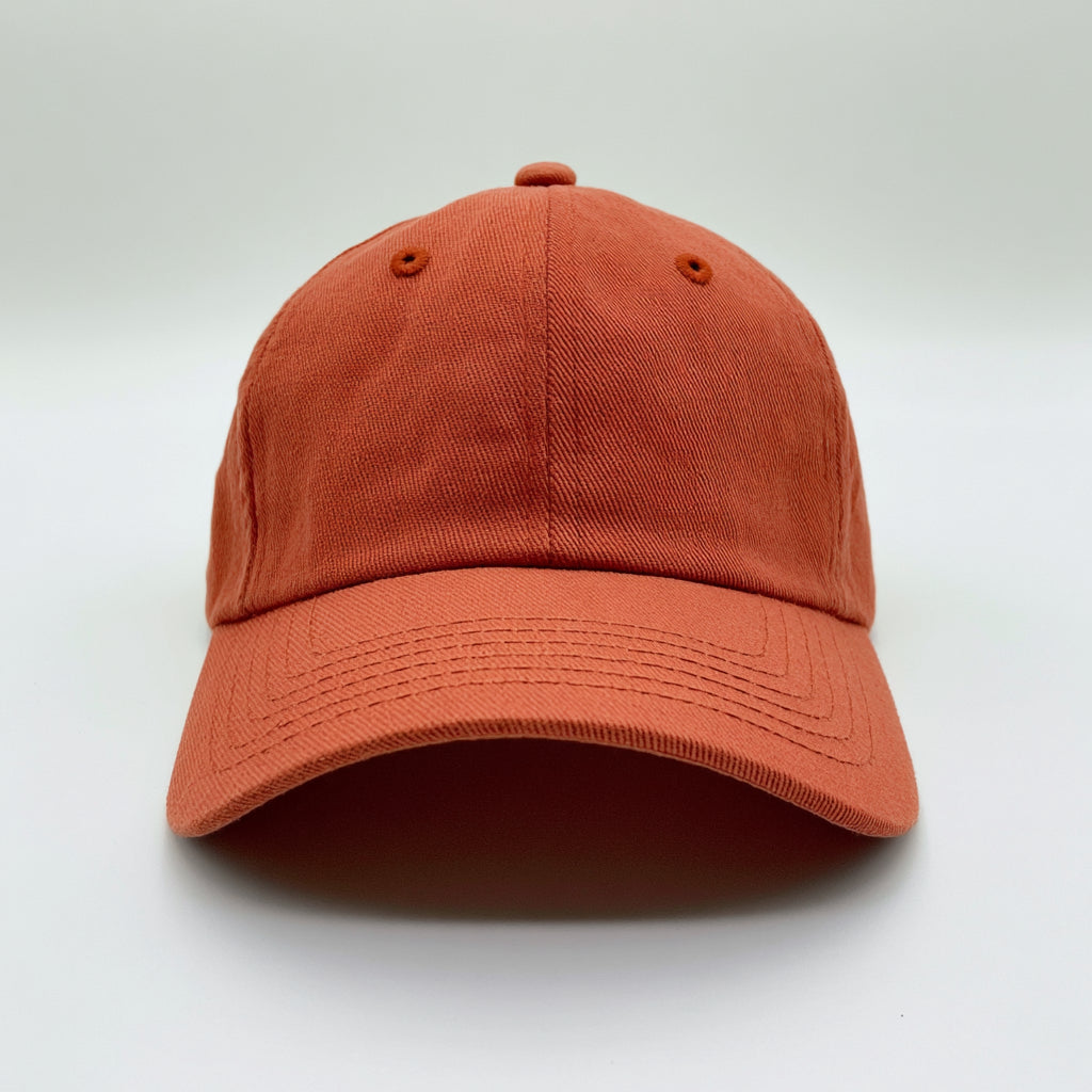 Caps-Baumwolle-29x20x12 cm-Terrakotta-Baseballcap mit Ton-in-Ton-Ösen