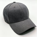 Caps-Baumwolle-28x20x12 cm-Dunkelgrau-Baseballcap mit glatter Front