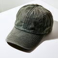 Caps-Baumwolle-30x21x13 cm-Olivgrün-Baseballcap im Used-Look