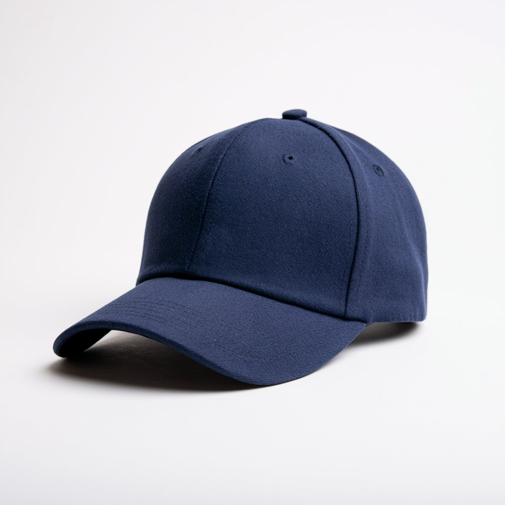 Caps-Baumwolle-29x21x12 cm-Marineblau-Baseballcap mit gebogener Krempe