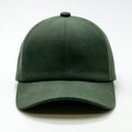Caps-Baumwolle-28x20x12 cm-Moosgrün-Baseballcap mit glatter Front